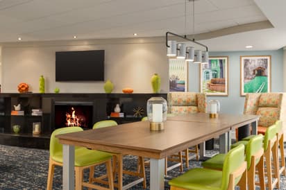 Photo of lobby area of the hotel 